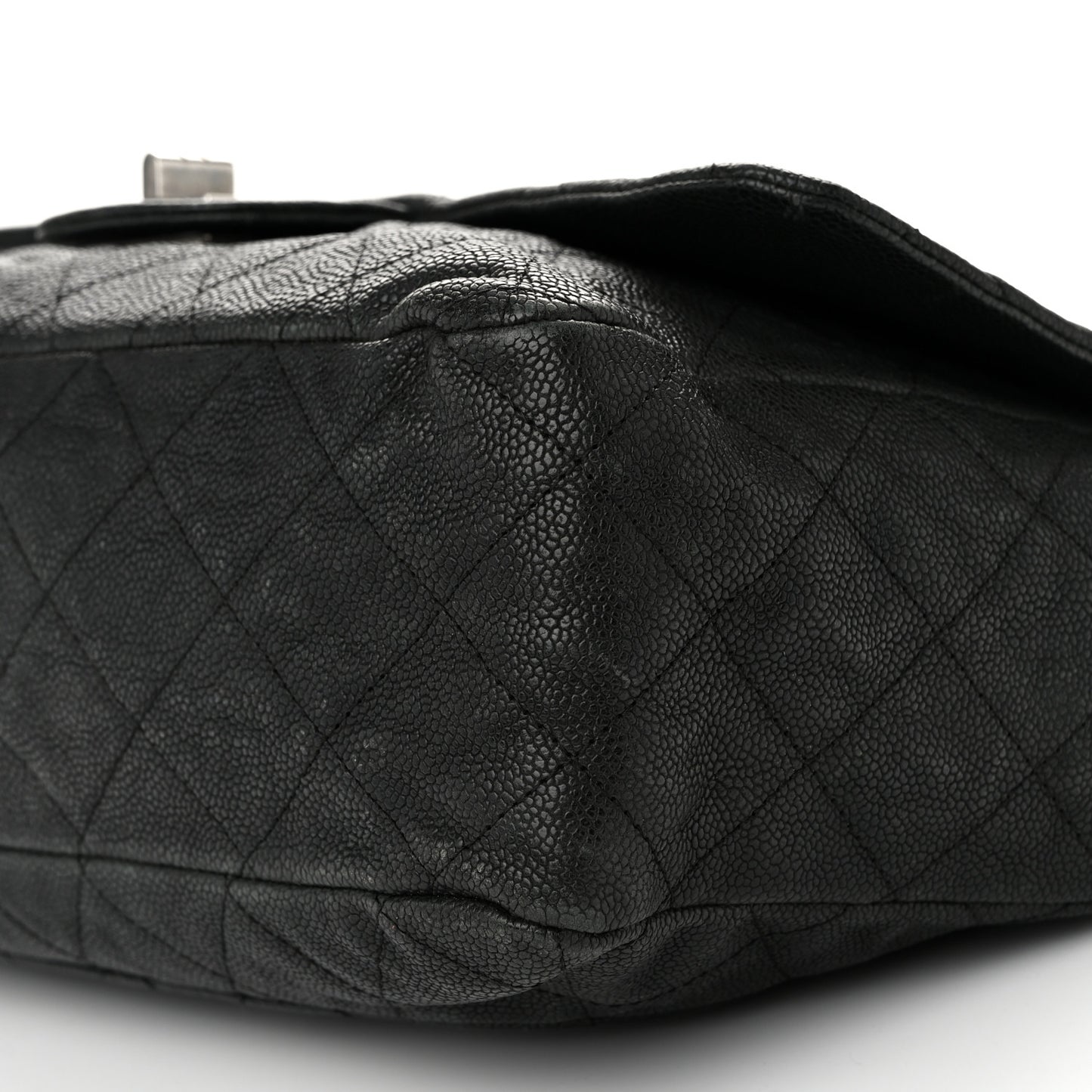 Washed Caviar Quilted 2.55 Reissue 227 Bijoux Chain Flap Black