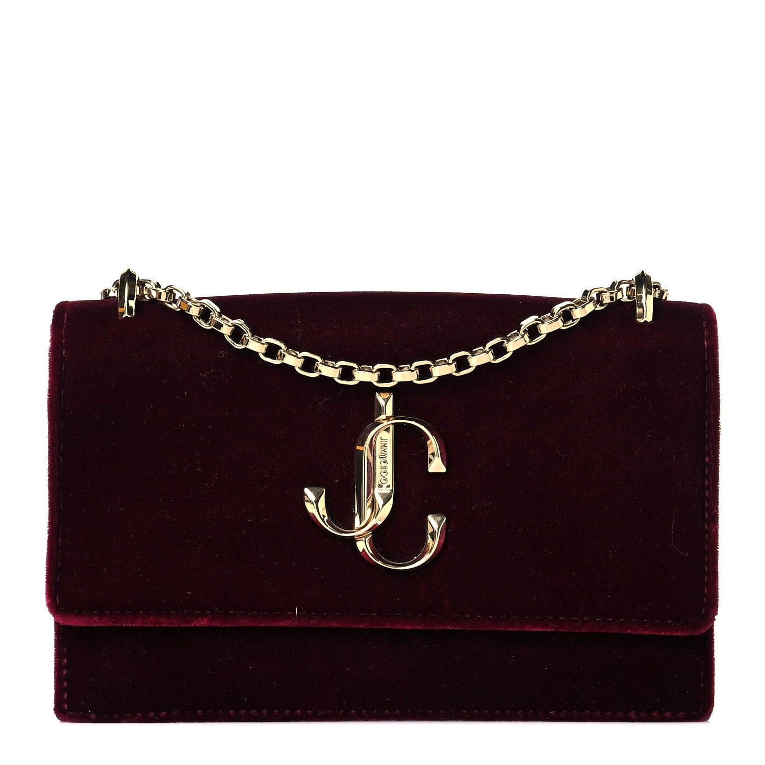 Jimmy Choo Velvet Bohemia Bag Bordeaux 1 of 13