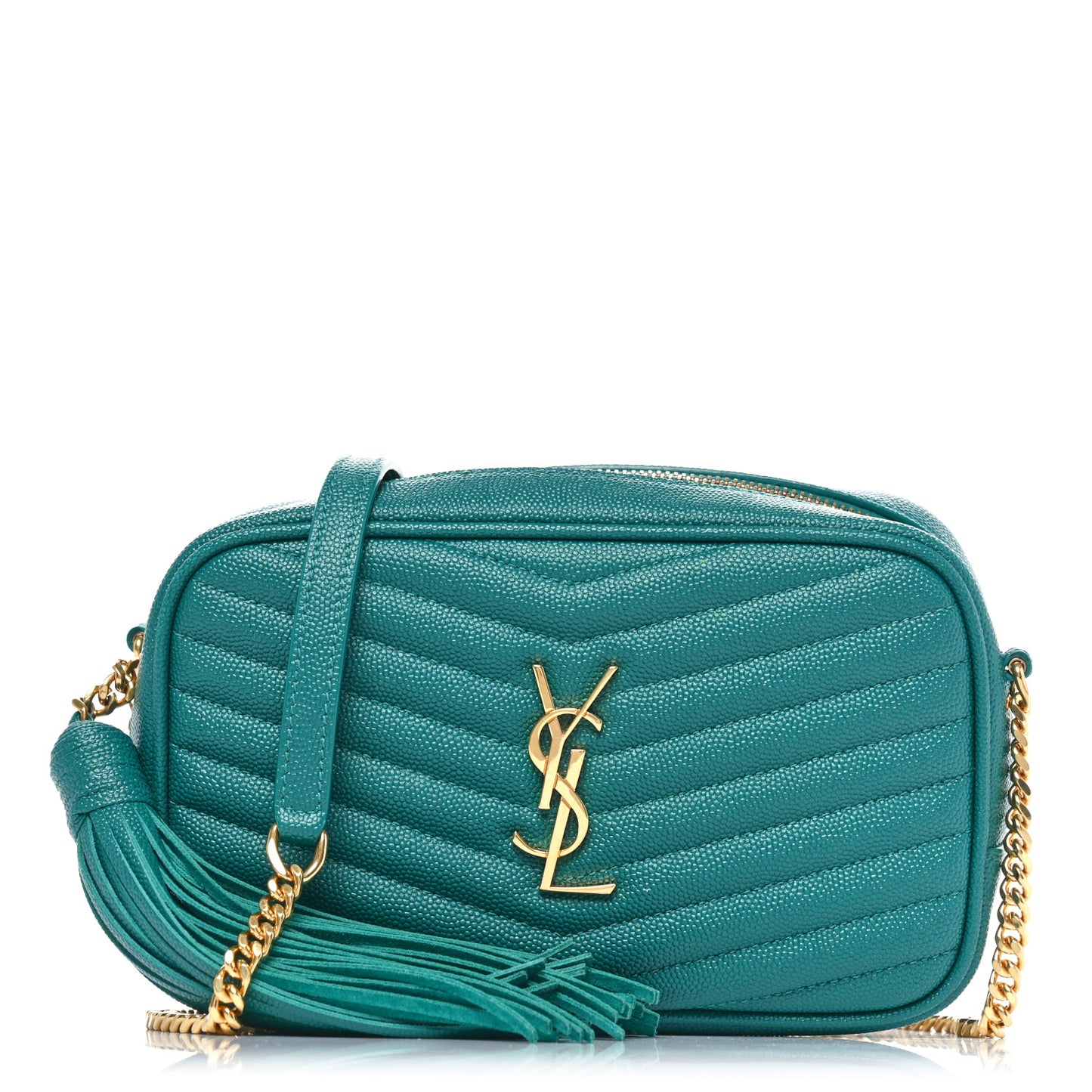 Grain De Poudre Matelasse Monogram Mini Lou Camera Bag Brilliant Grass