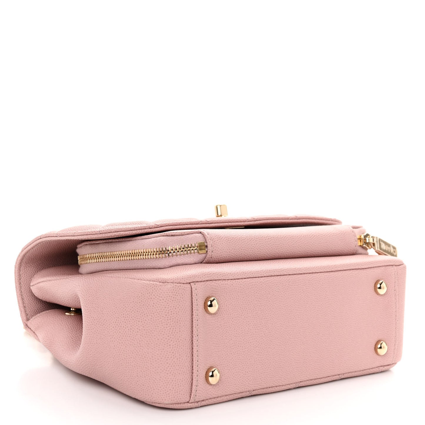 Caviar Quilted Medium Business Affinity Flap Light Pink