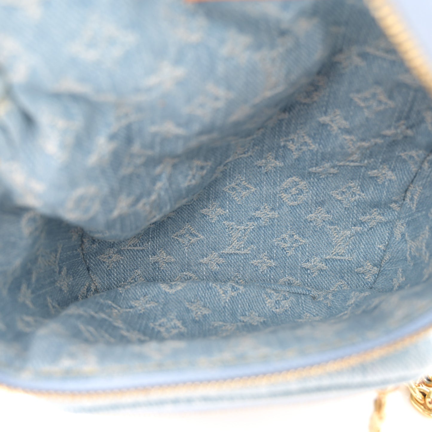 Monogram Denim Mini Bumbag Sky Blue