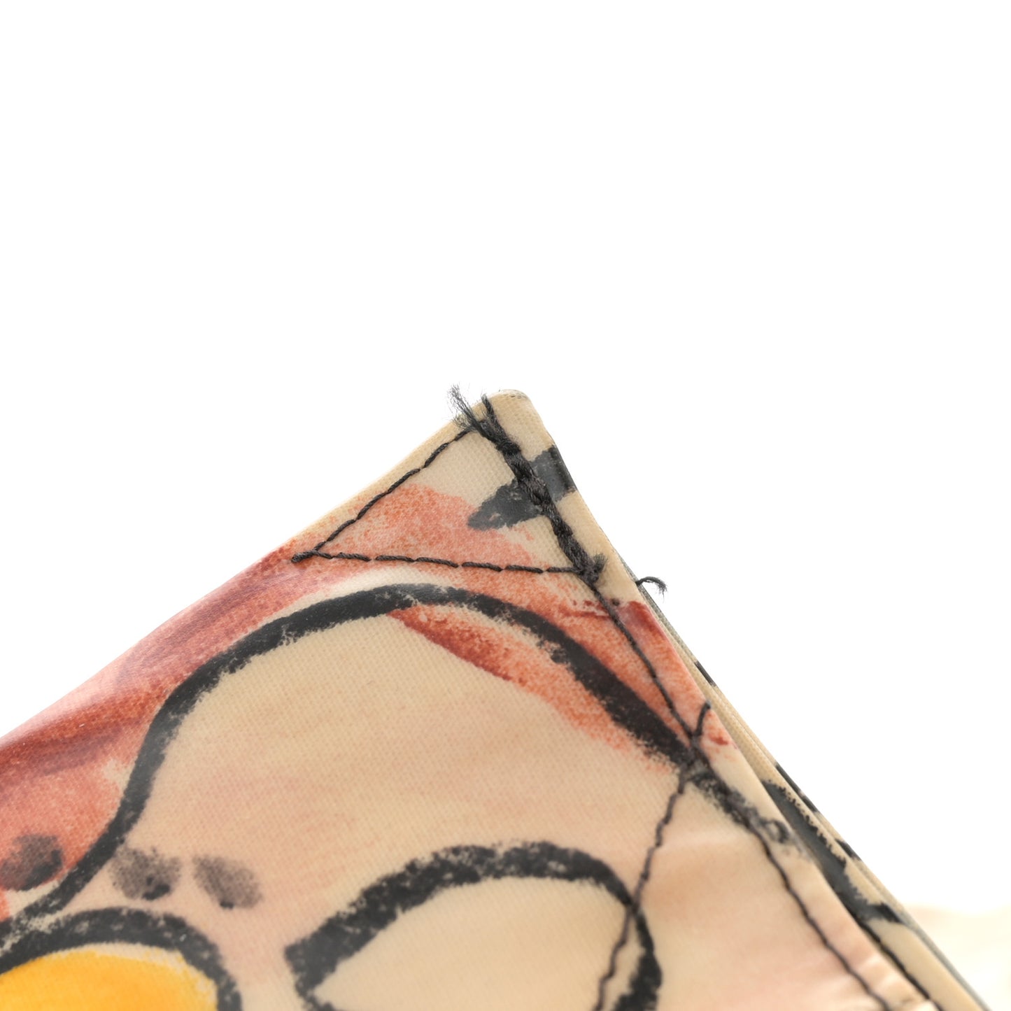 Coated Canvas XL Graffiti Tote Beige
