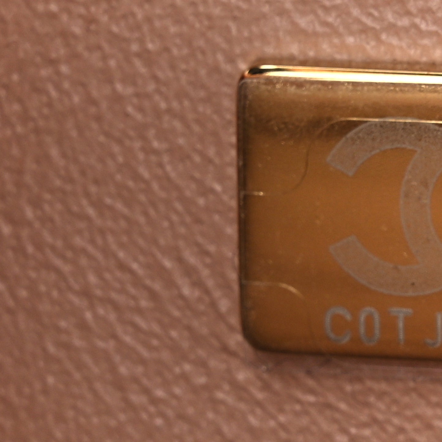 Lambskin Quilted Mini Square Flap Beige