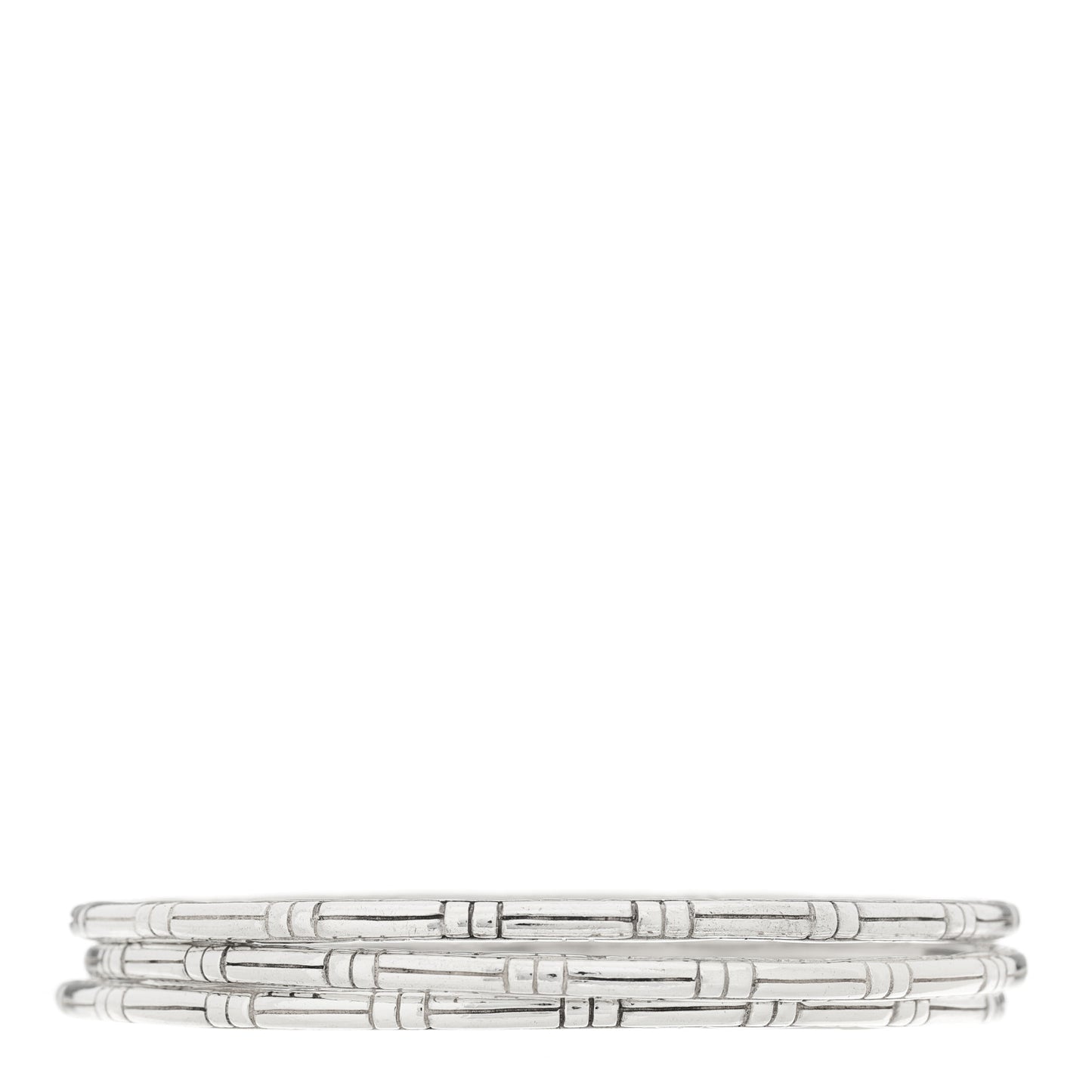 Sterling Silver Kali Slim Bangle Bracelet Set of 3
