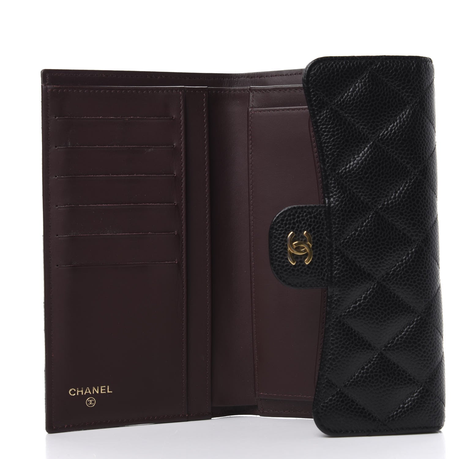 Chanel Caviar Quilted Large Flap Wallet Black 5 of 8