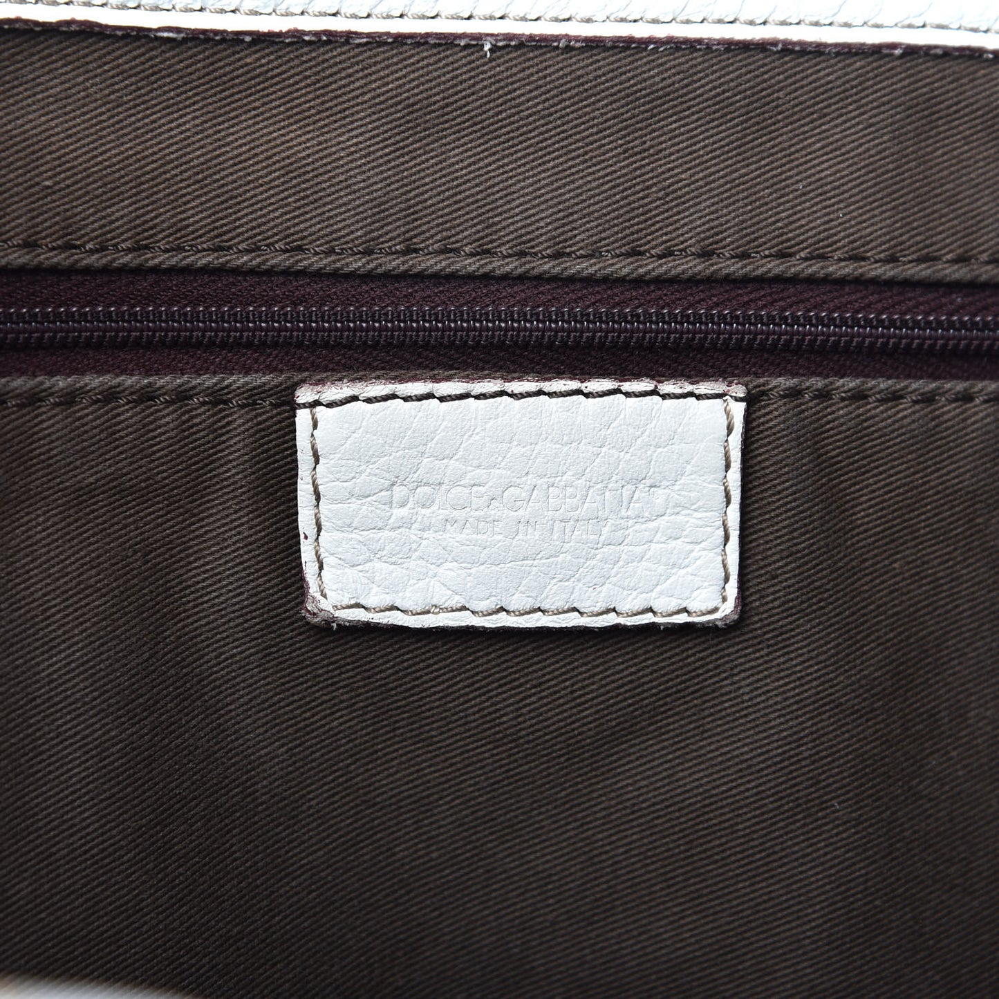 Canvas Leopard Print Medium Tote White