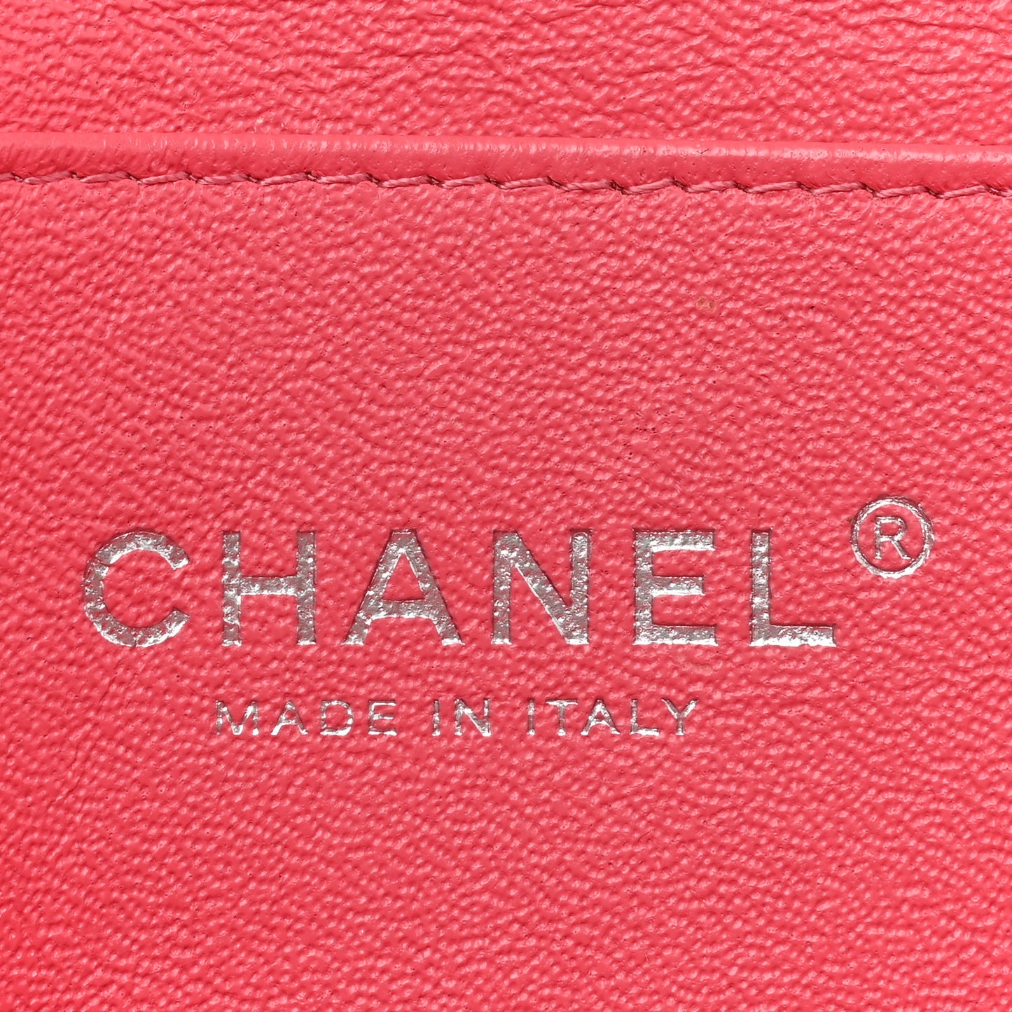 Patent Quilted Clutch with Chain Flap Fuchsia