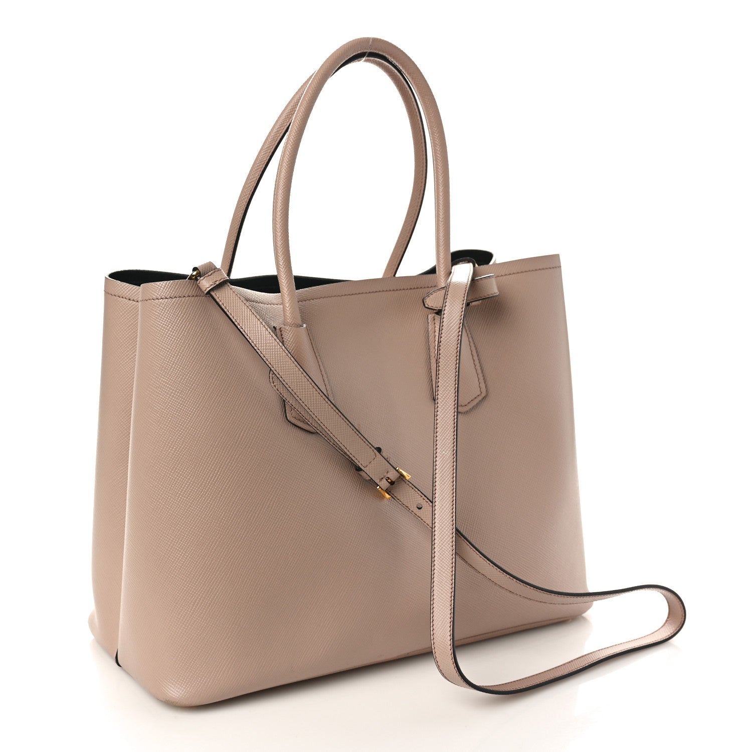 Prada Saffiano Cuir Large Double Bag Cammeo 3 of 12