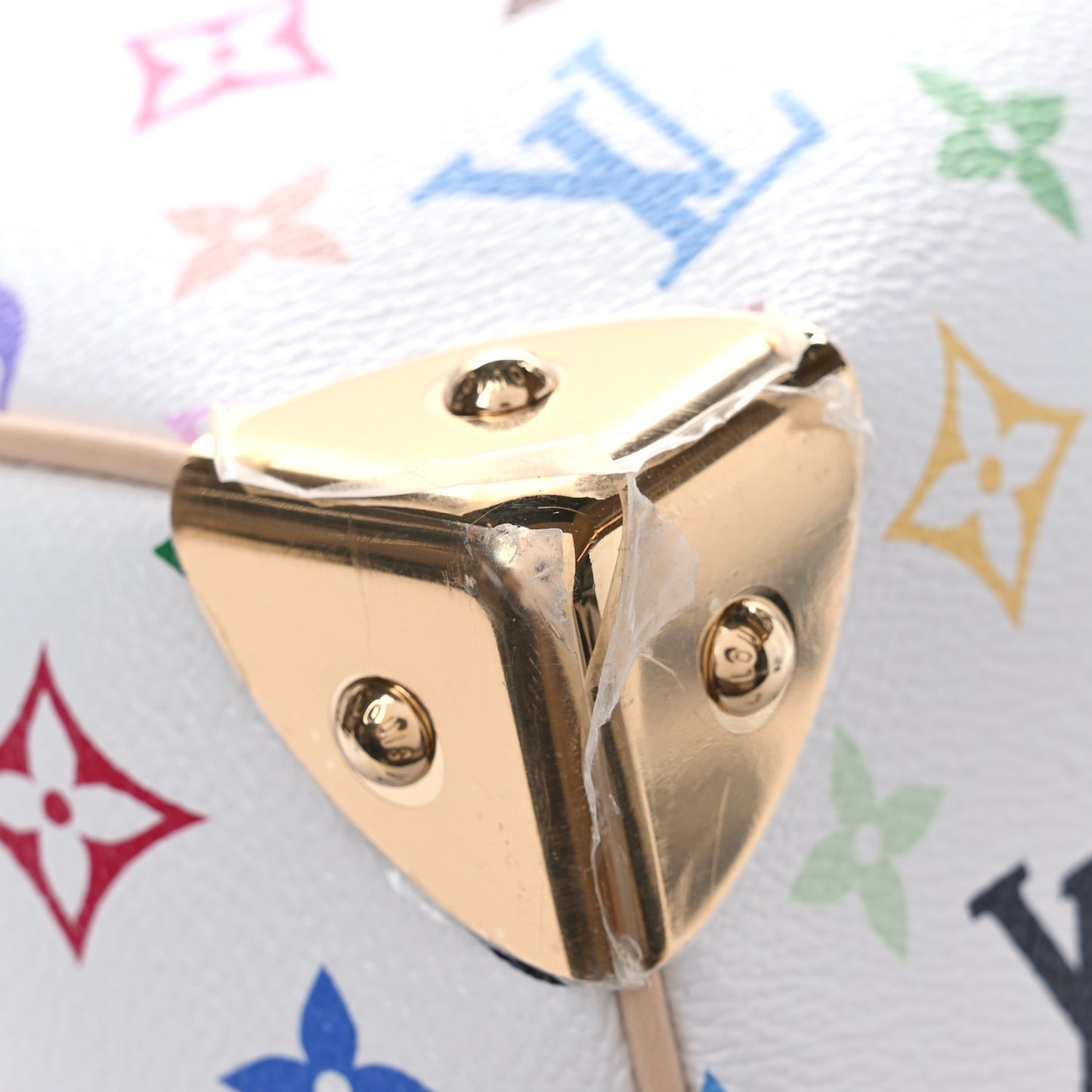 LV X TM Monogram Multicolor Keepall Bandouliere 45 White