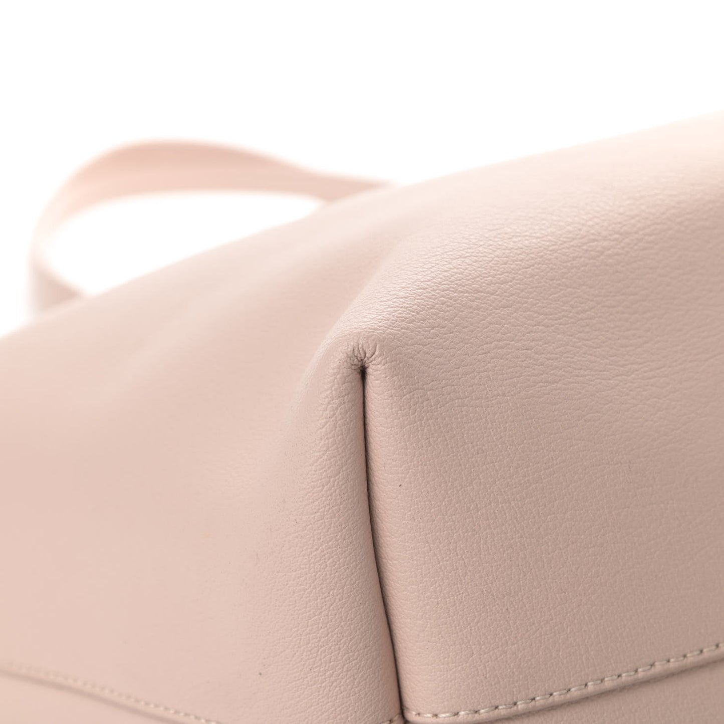 Calfskin Large Shopping Tote Pale Blush