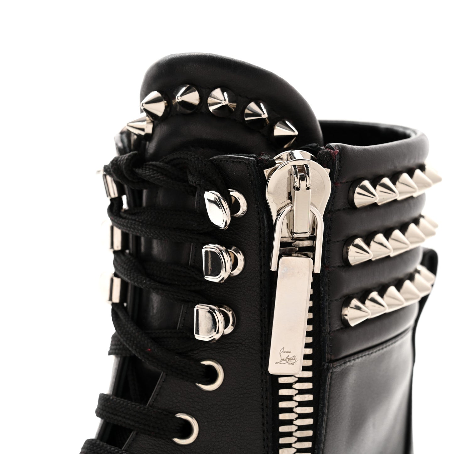 Spikes Combat Boots 38 Black