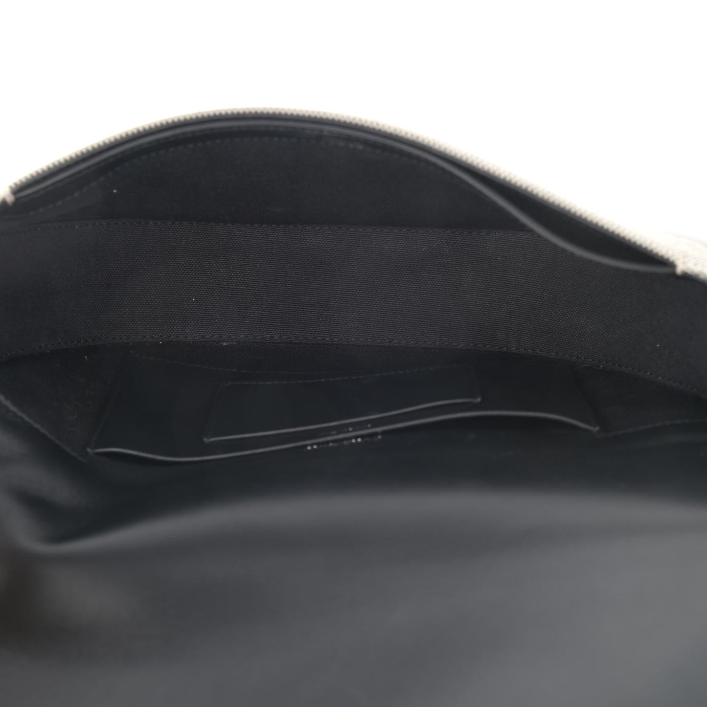 Canvas Horseferry Print Small Olympia Shoulder Bag Black