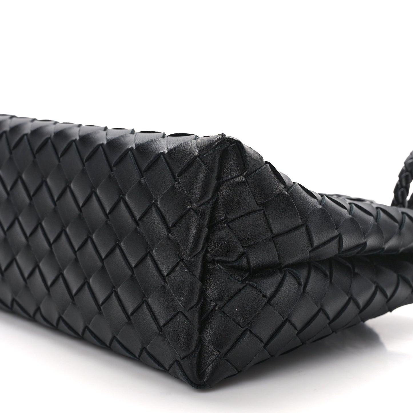 Nappa Intrecciato Small Andiamo Shoulder Bag Black