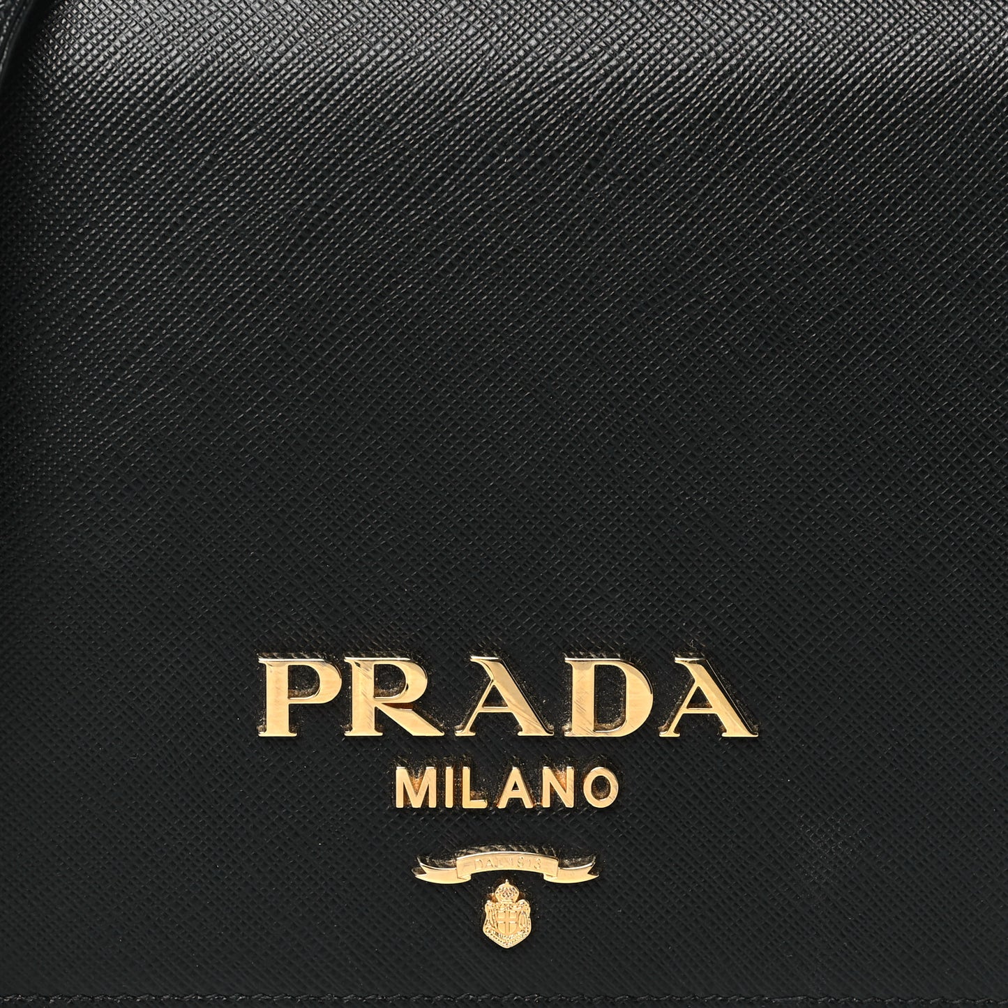 Saffiano Lux Mini Crossbody Bag Black