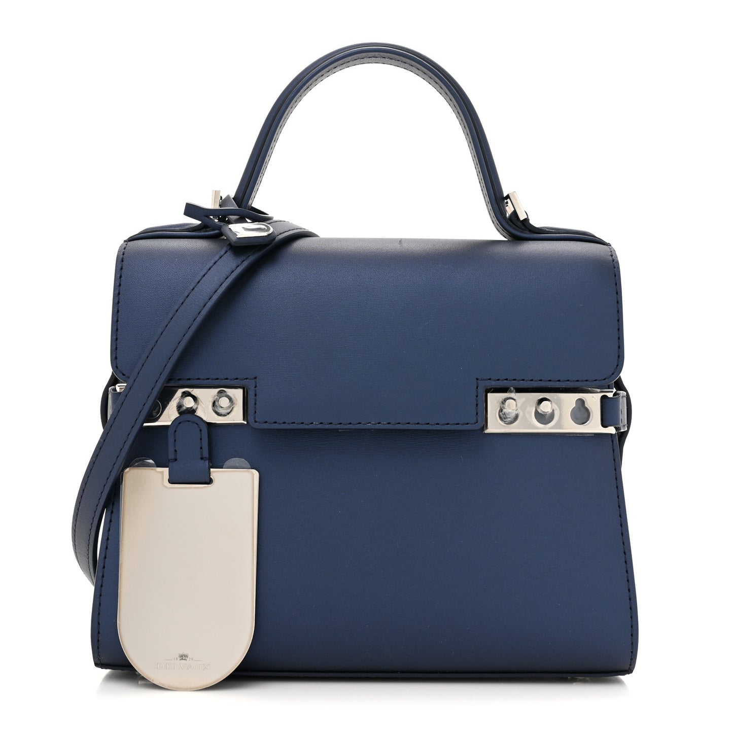 Box Small Tempete Satchel Satin Navy