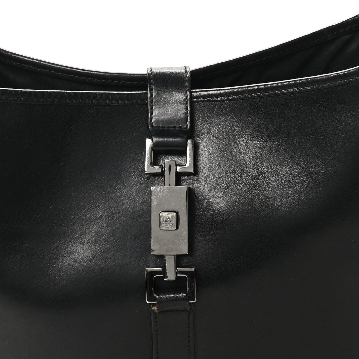 Calfskin Small Jackie O Hobo Black