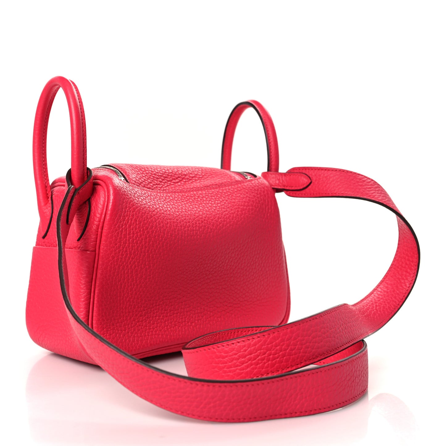 Taurillon Clemence Mini Lindy 20 Rose Extreme