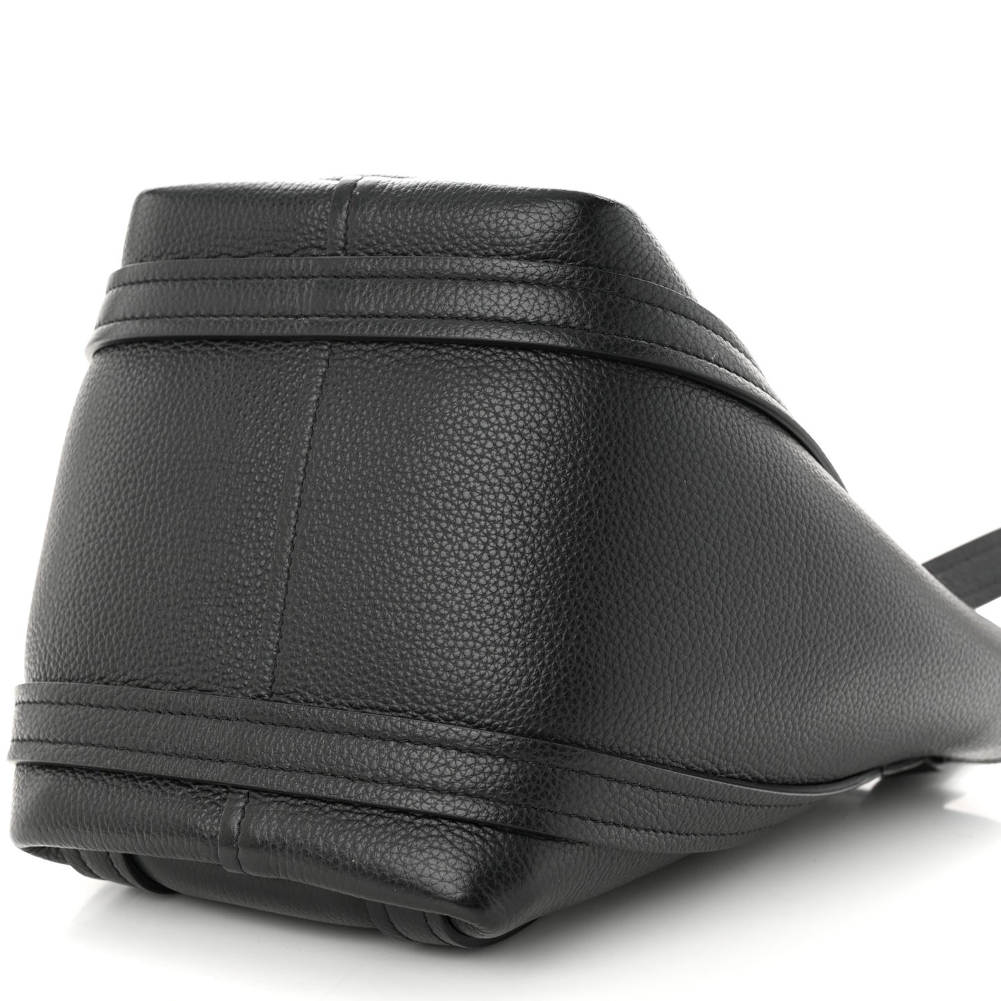 Grained Calfskin XS Everyday North South Shoulder Tote Bag Black
