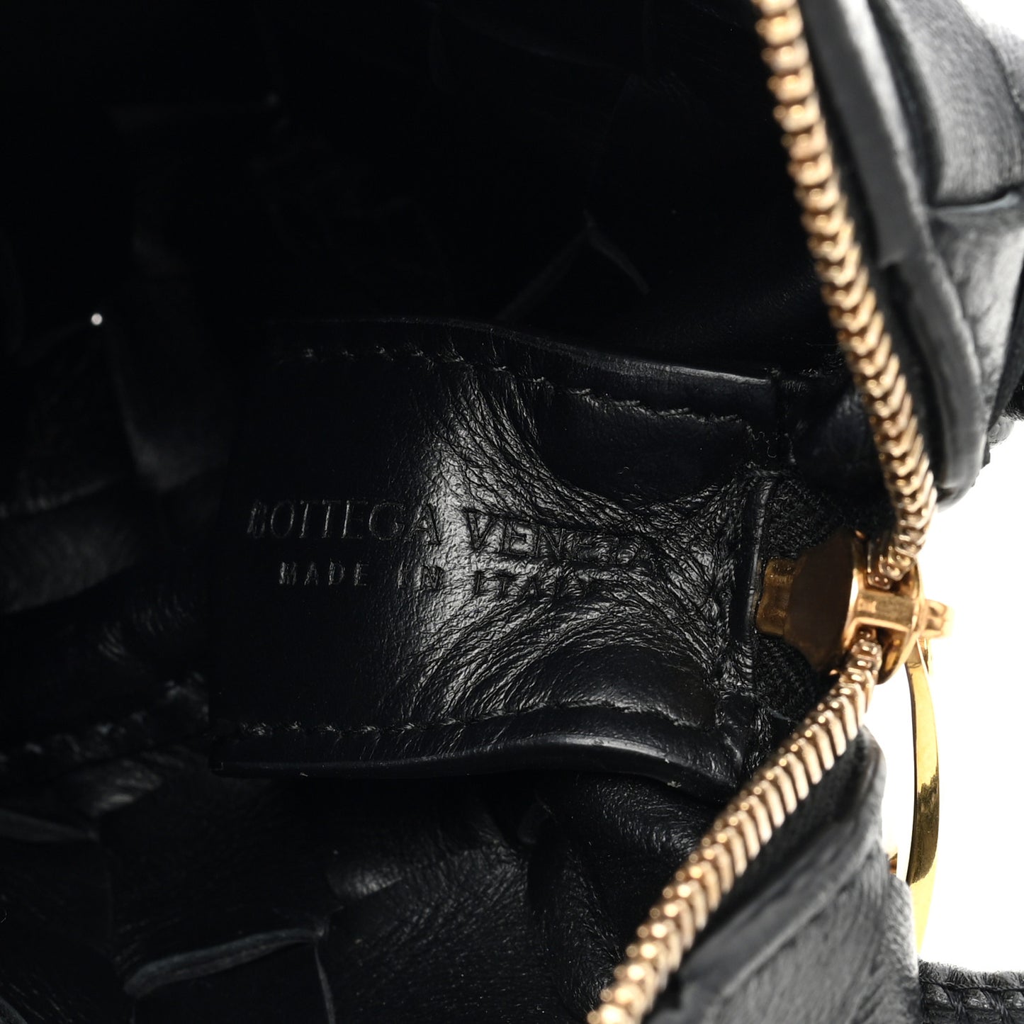 Nappa Intrecciato Candy Loop Camera Bag Black