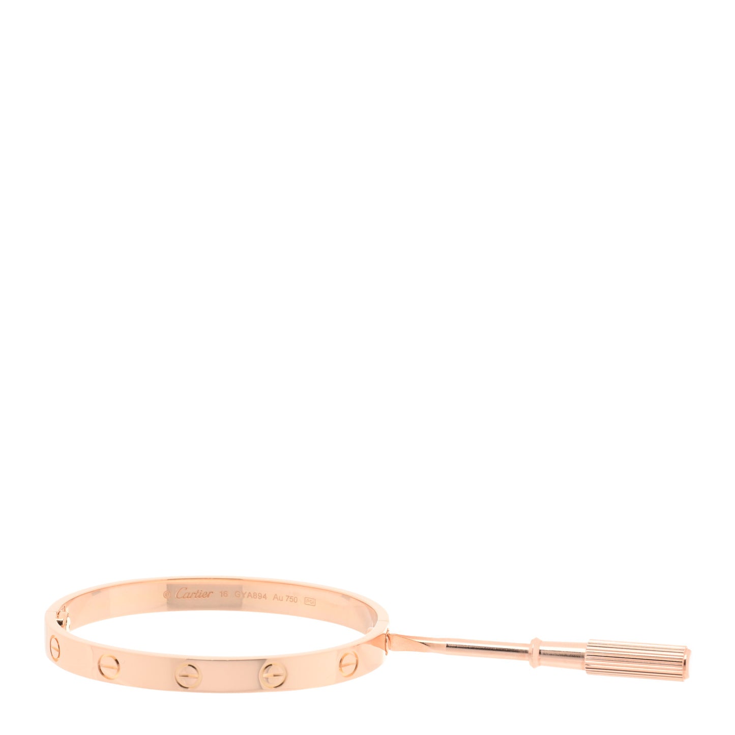 18K Pink Gold LOVE Bracelet 16