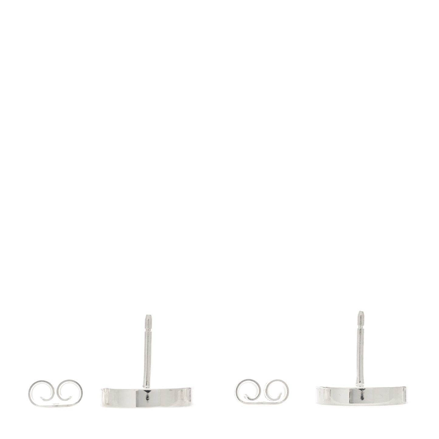 Sterling Silver Round Stud Earrings
