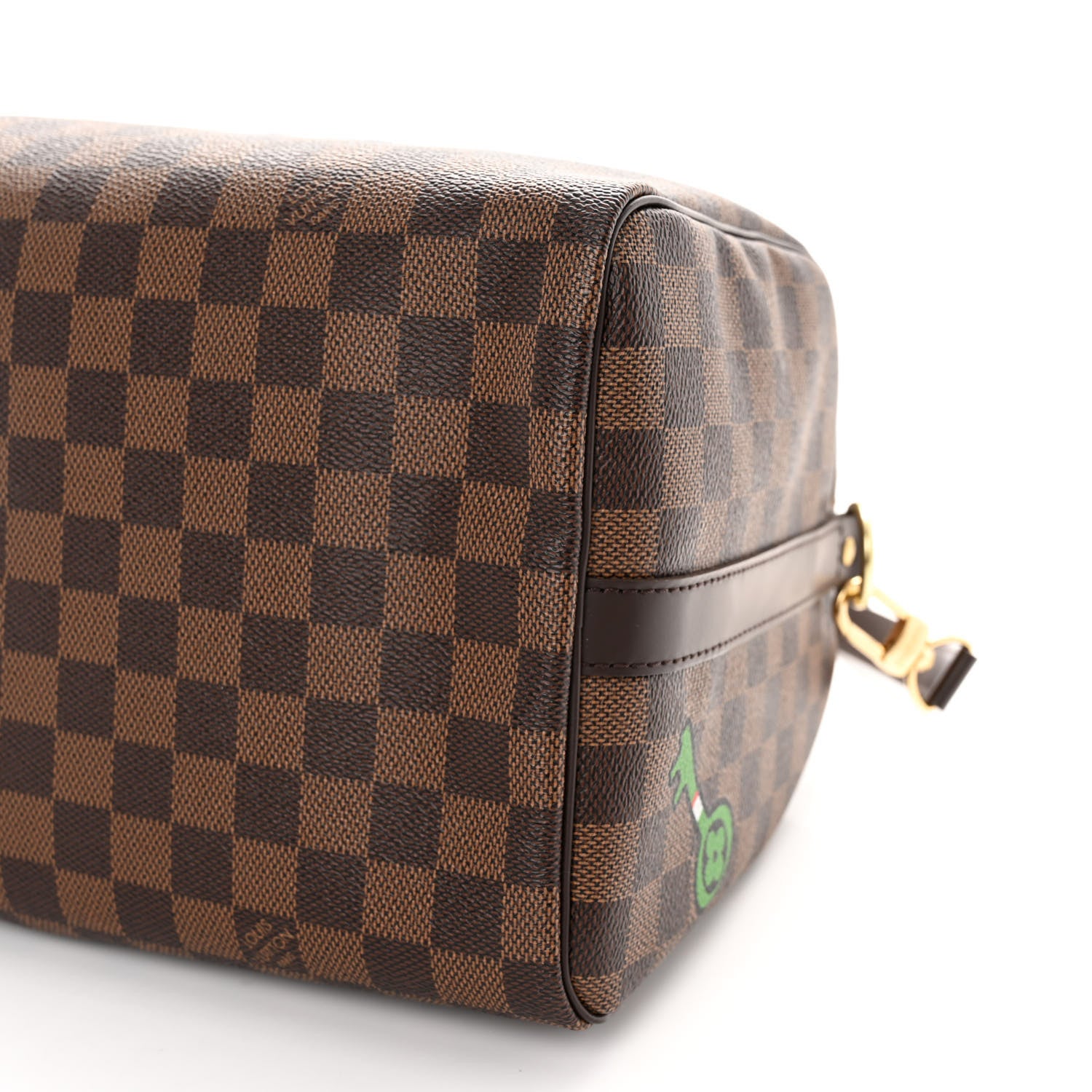 Louis Vuitton Damier Ebene Patches Speedy Bandouliere 30 9 of 9