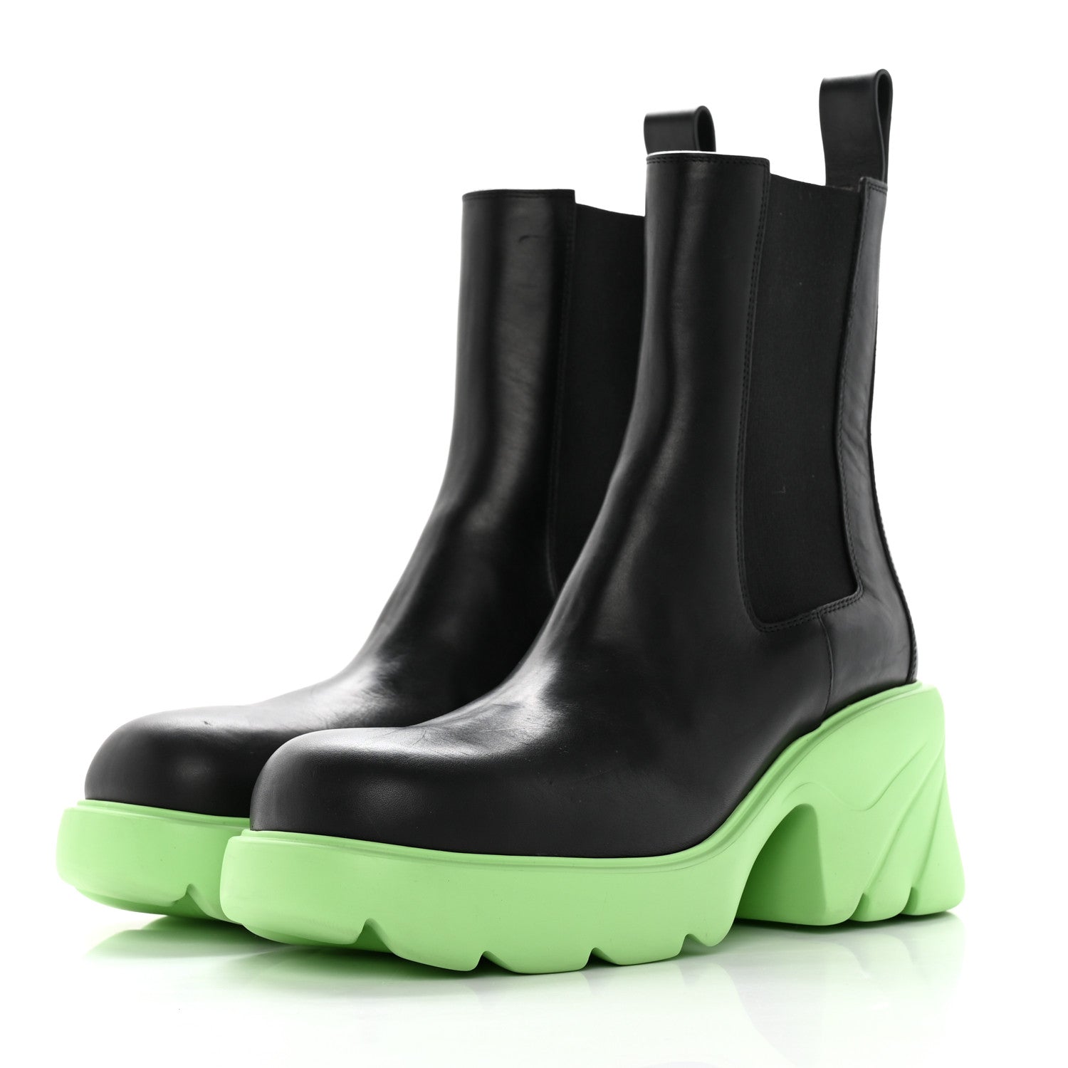 Bottega Veneta Calfskin The Flash Chelsea Boots 41 Pistachio 3 of 14