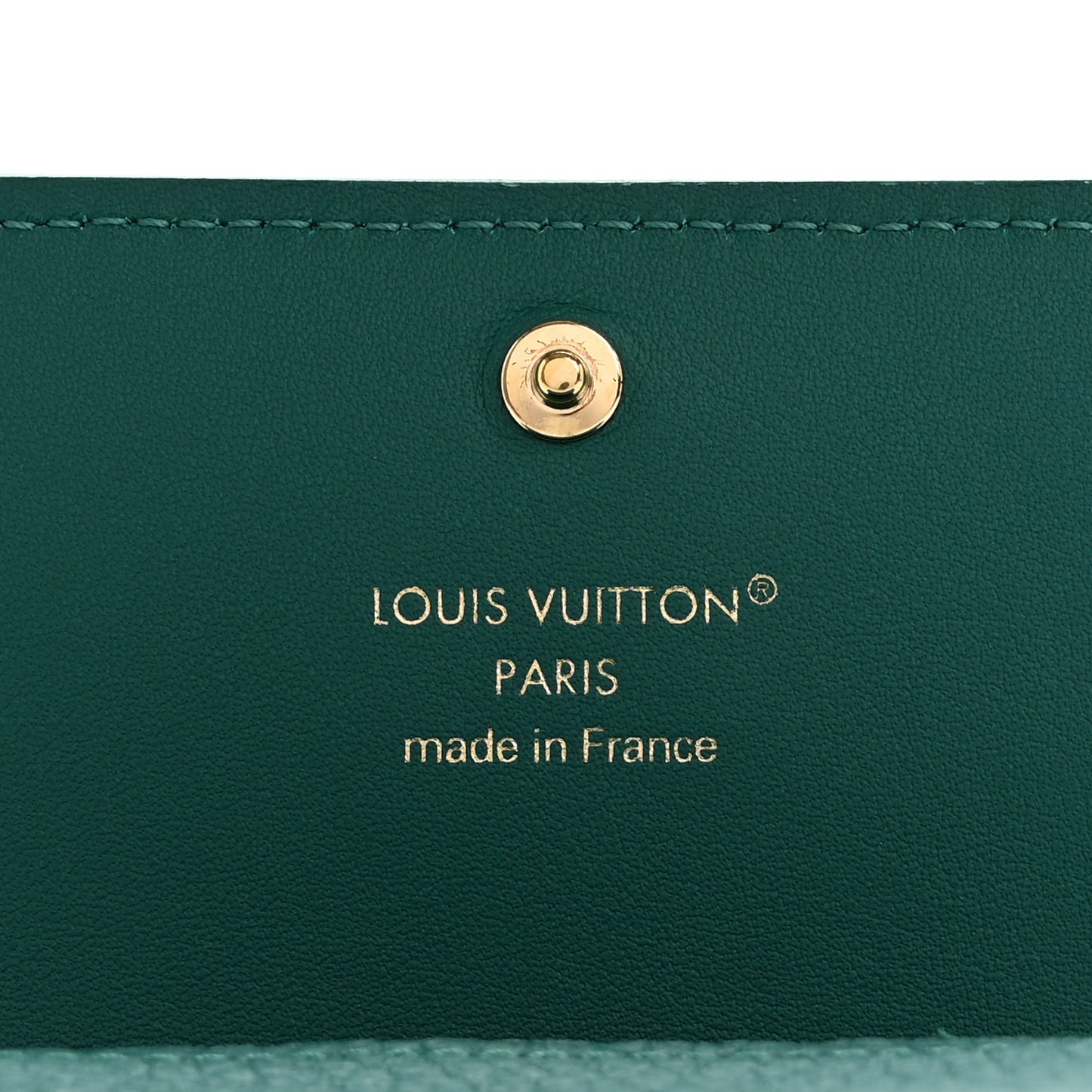 Taurillon Capucines Tiny Wallet Emerald Green