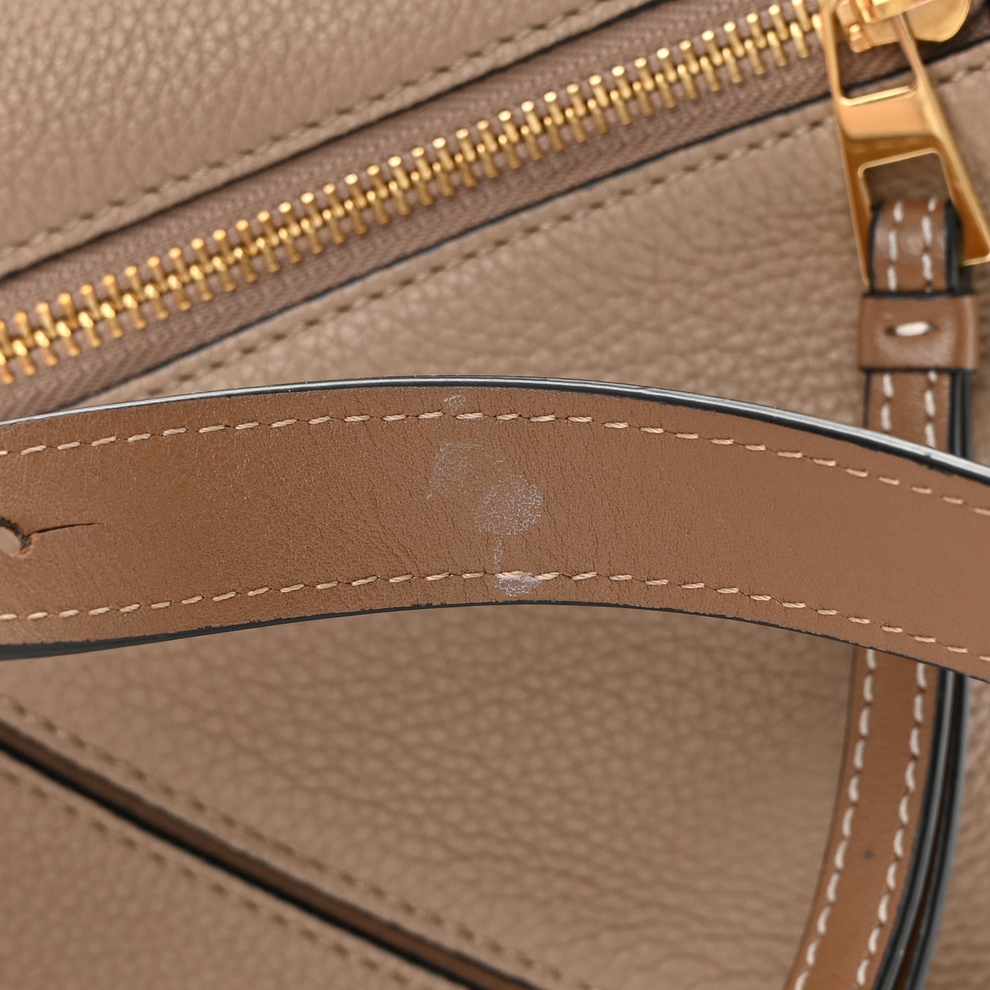 Grained Calfskin Small Puzzle Bag Sand Mink