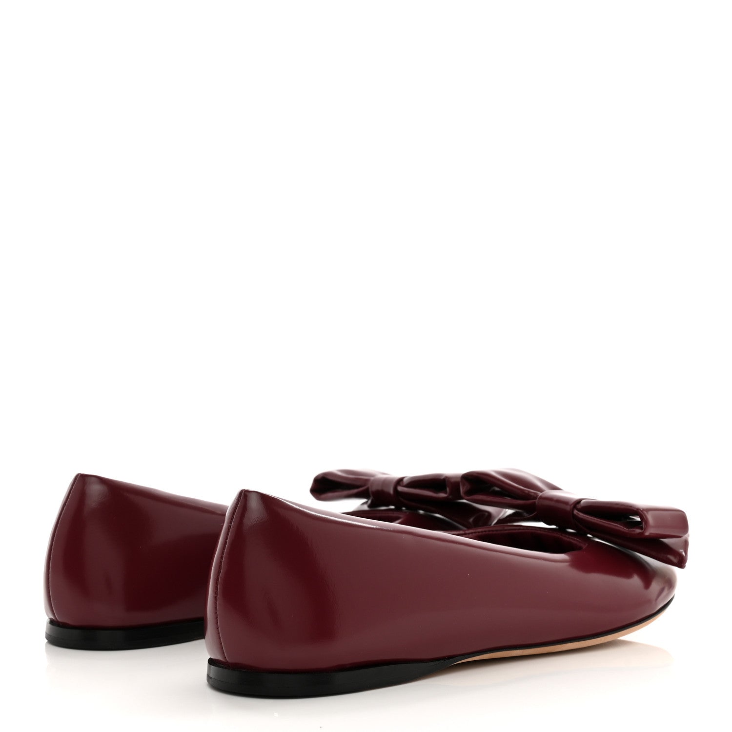 Loewe Puffy Lambskin Padded Bow Ballerina Flats 39 Raspberry 4 of 9