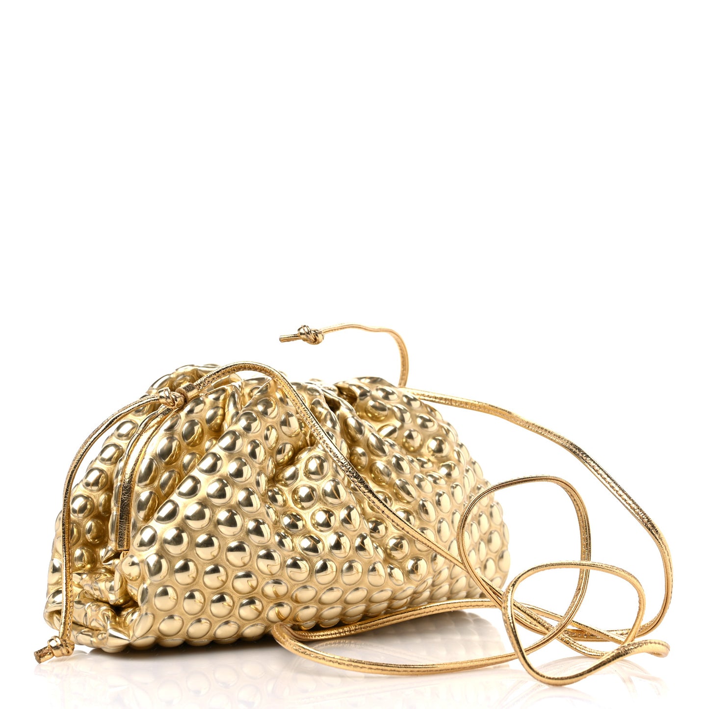 Metallic Fabric Bubble Wrap The Mini Pouch Gold
