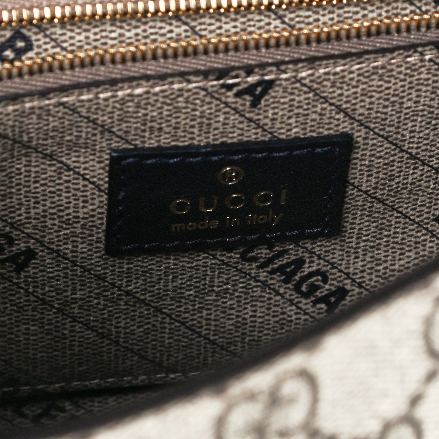 X GUCCI GG Supreme Monogram Small Hourglass Top Handle Bag Beige Ebony
