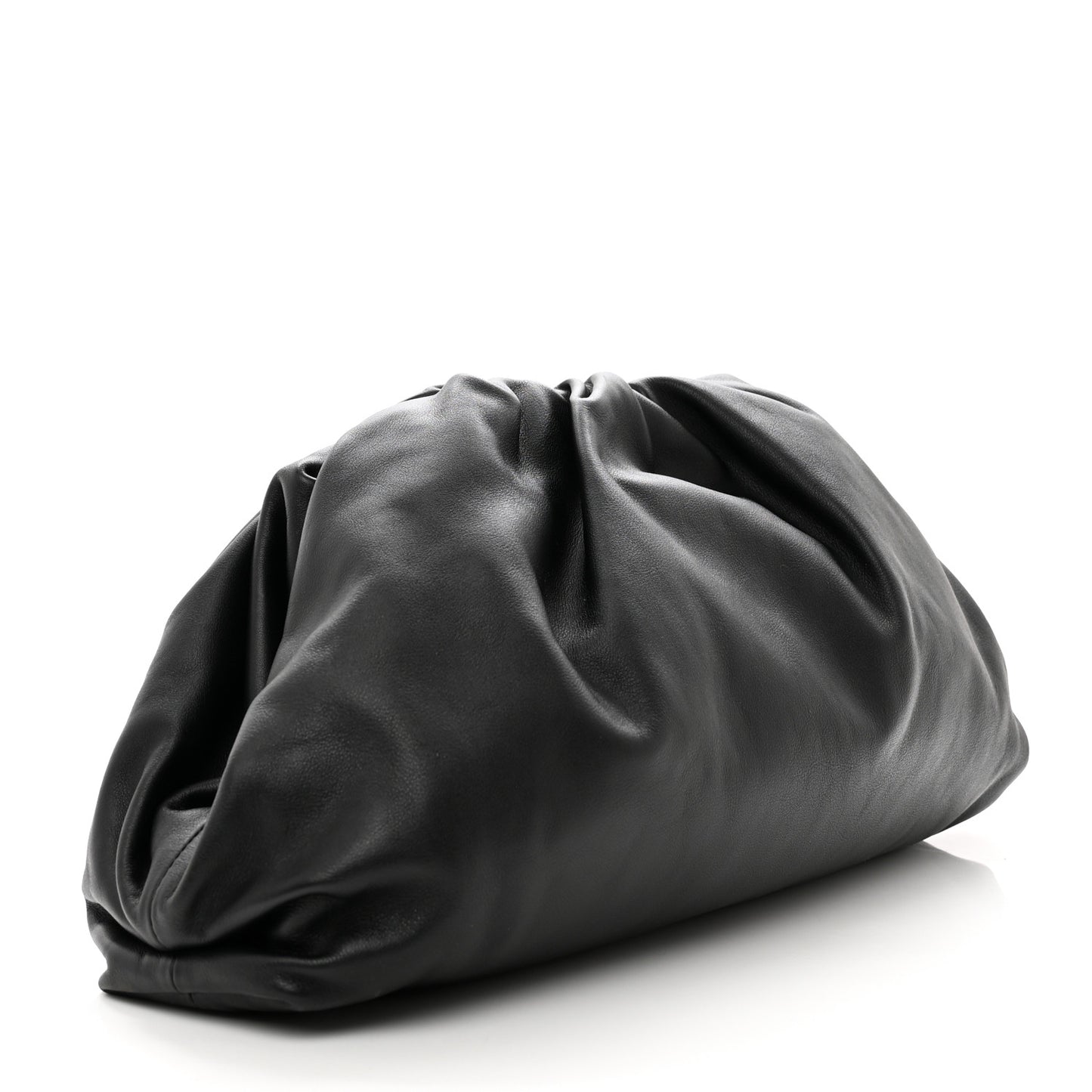 Smooth Butter Calf The Pouch Oversized Clutch Black