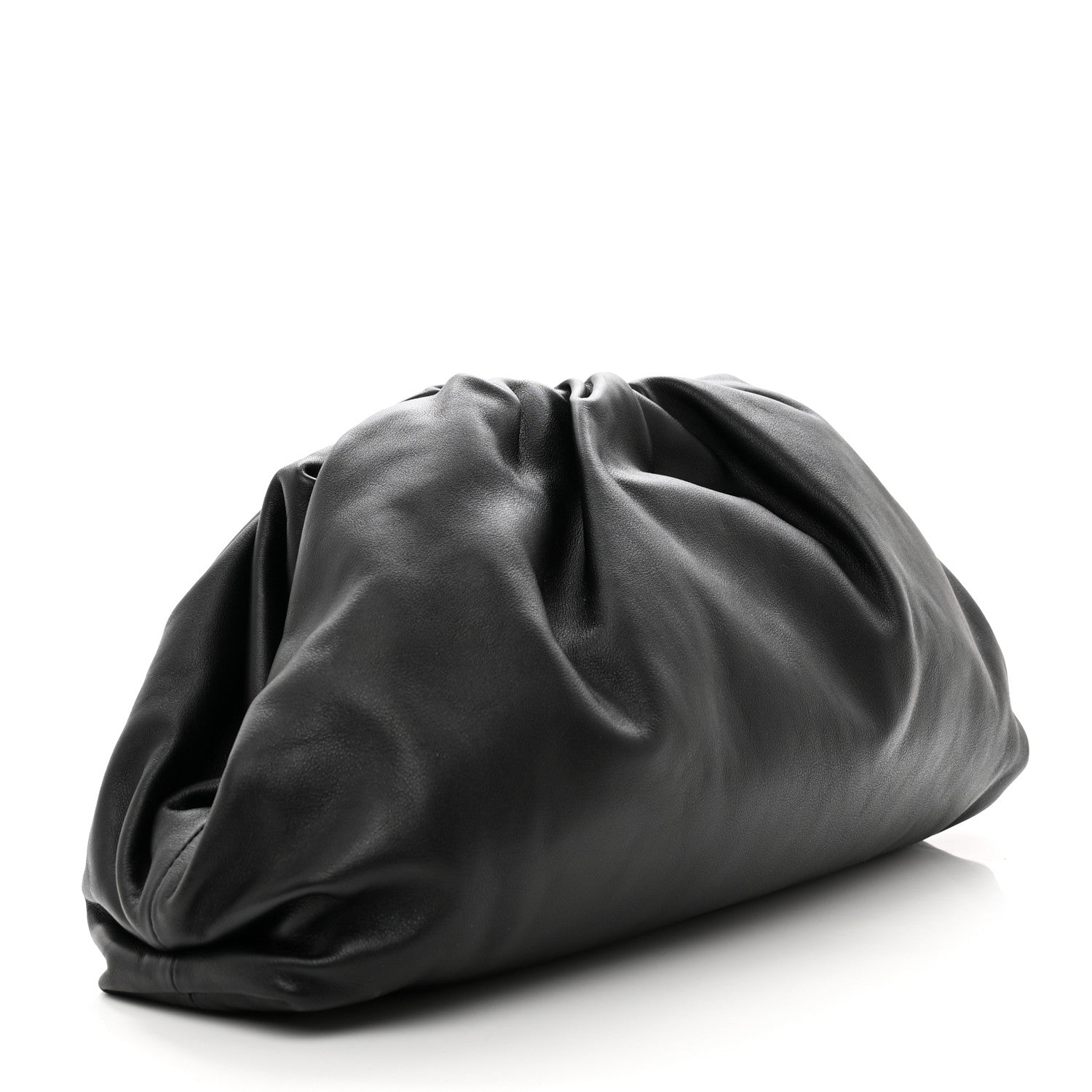 Bottega Veneta Smooth Butter Calf The Pouch Oversized Clutch Black 3 of 8