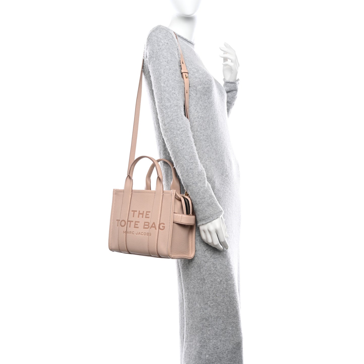 Grained Calfskin The Tote Bag Rose Dust