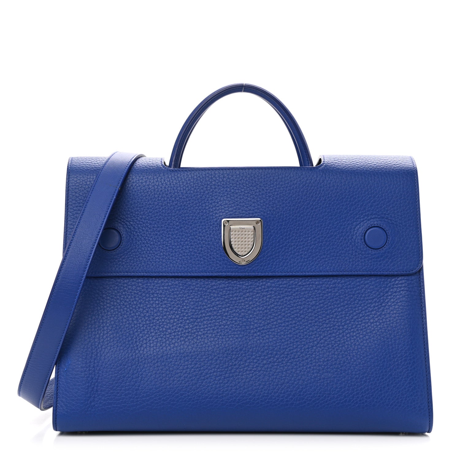 Christian Dior Calfskin Large Diorever Flap Blue 1 of 11