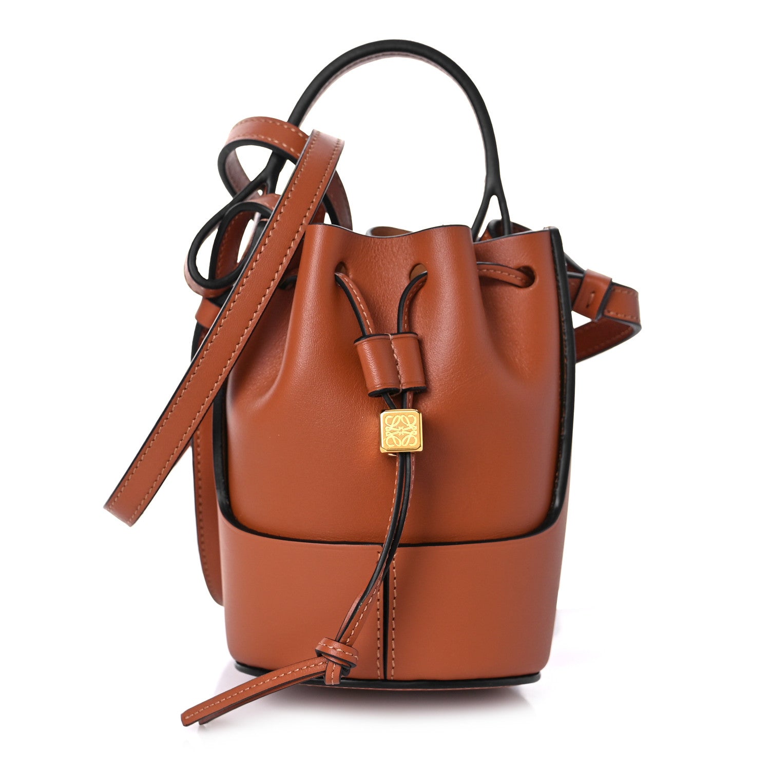 Loewe Calfskin Balloon Nano Bucket Bag Tan 1190227 – FASHIONPHILE