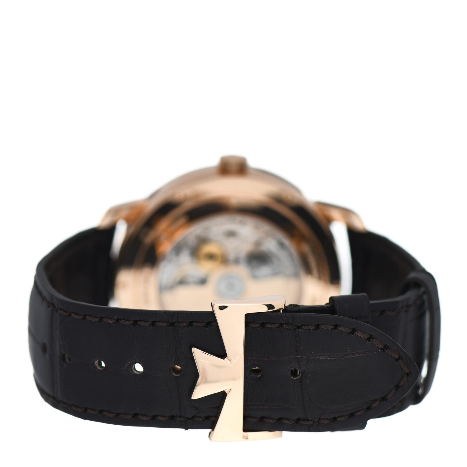 Vacheron Constantin 18K Pink Gold Alligator 42.5mm Traditionnelle World Time Automatic Watch 86060 3 of 5