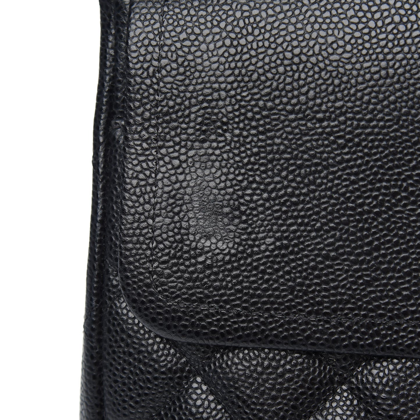 Caviar Quilted Maxi Double Flap Black