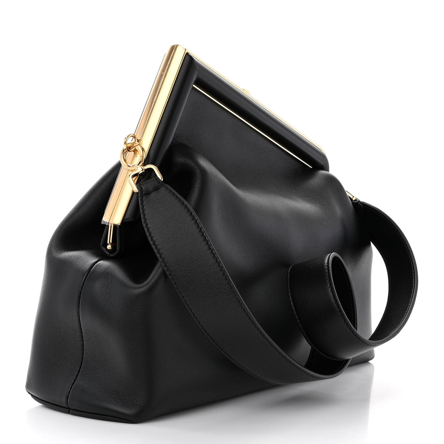 Shiny Nappa Medium Fendi First Black