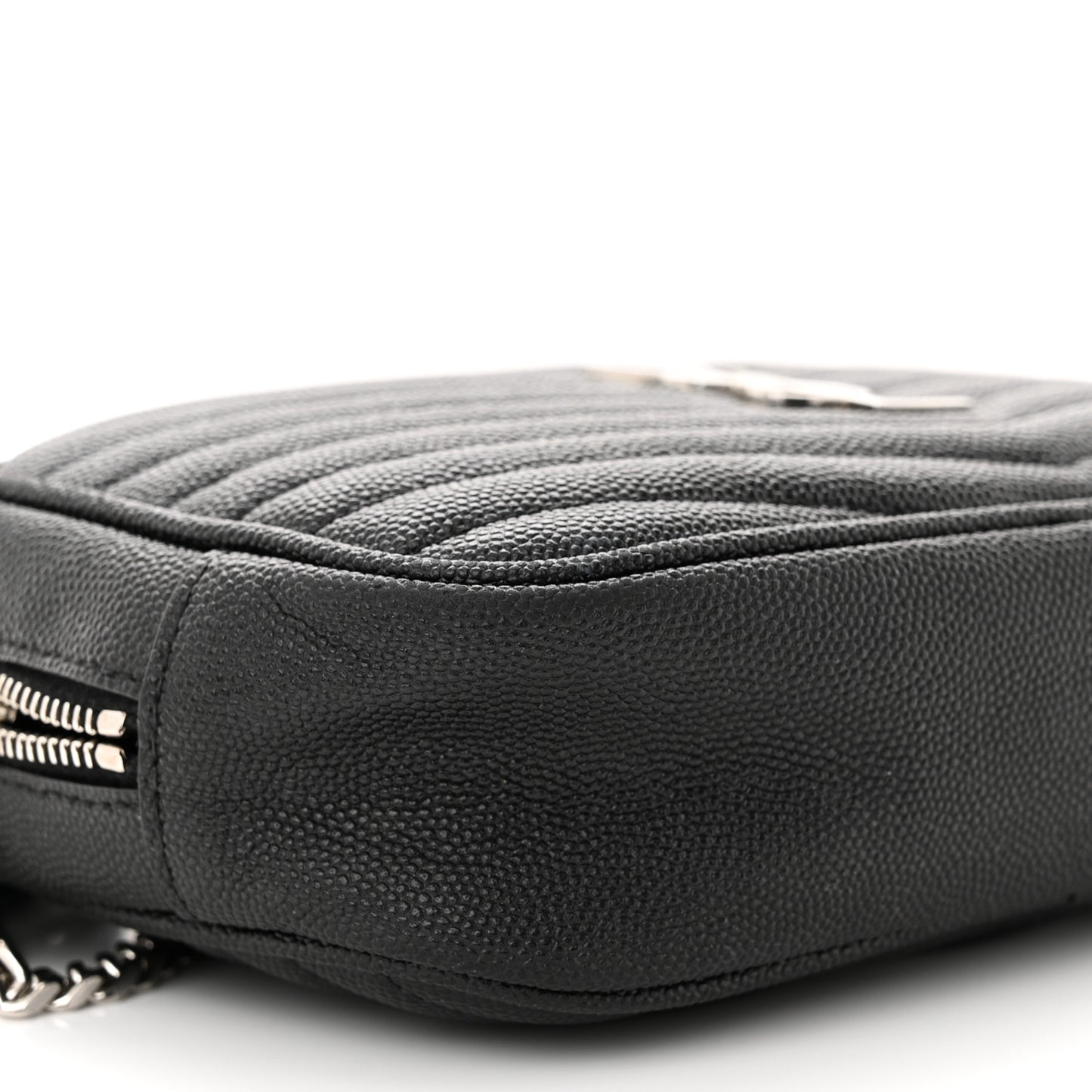 Grain De Poudre Matelasse Monogram Mini Lou Camera Bag Black