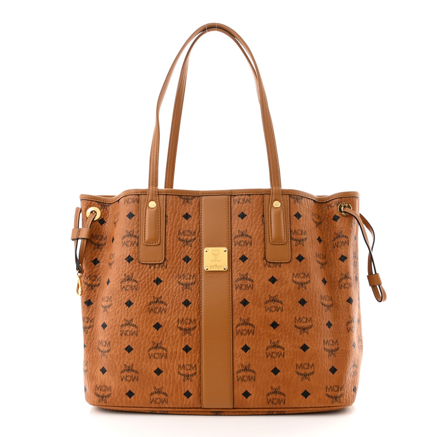 Visetos Medium Liz Reversible Shopper Tote Cognac