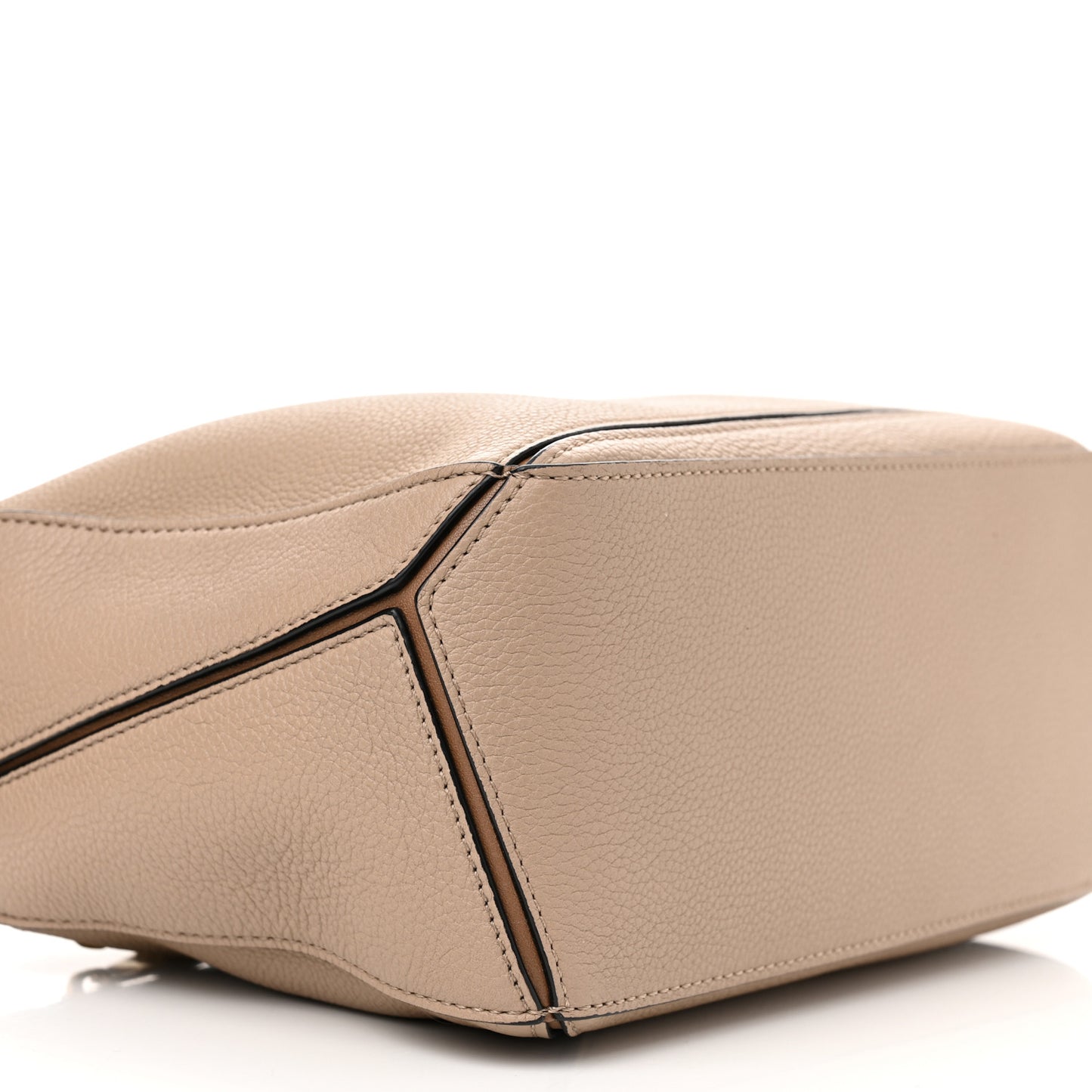 Grained Calfskin Small Puzzle Bag Sand Mink