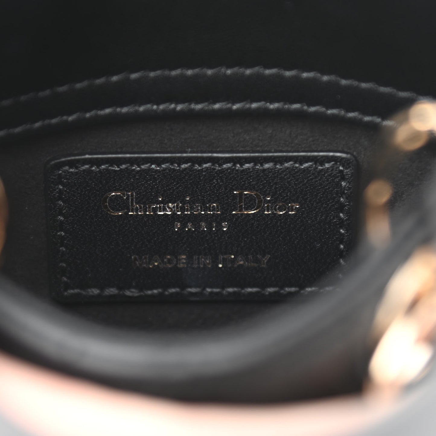 Lambskin Cannage Micro Lady Dior Black