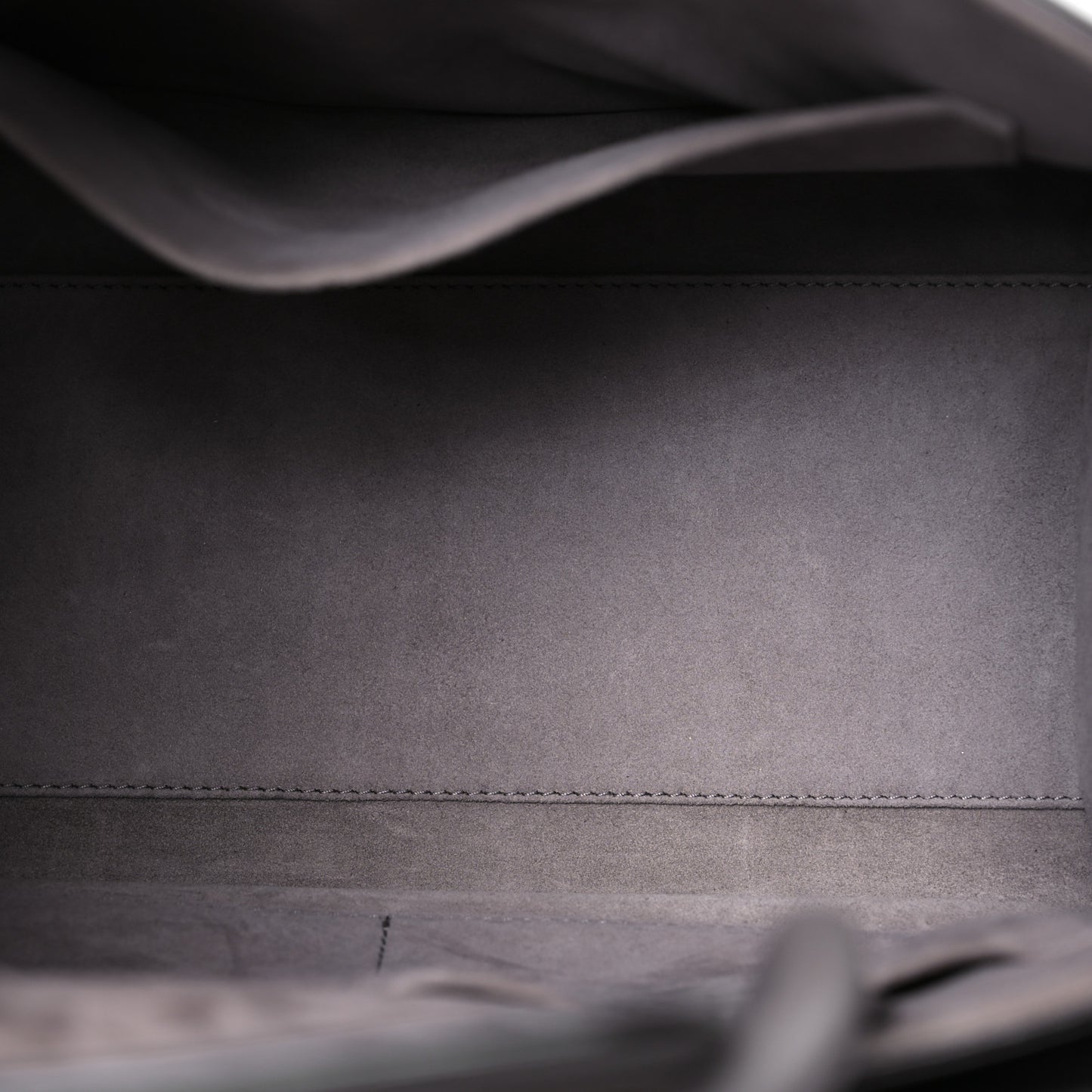 Grained Calfskin Medium Diorever Flap Grey