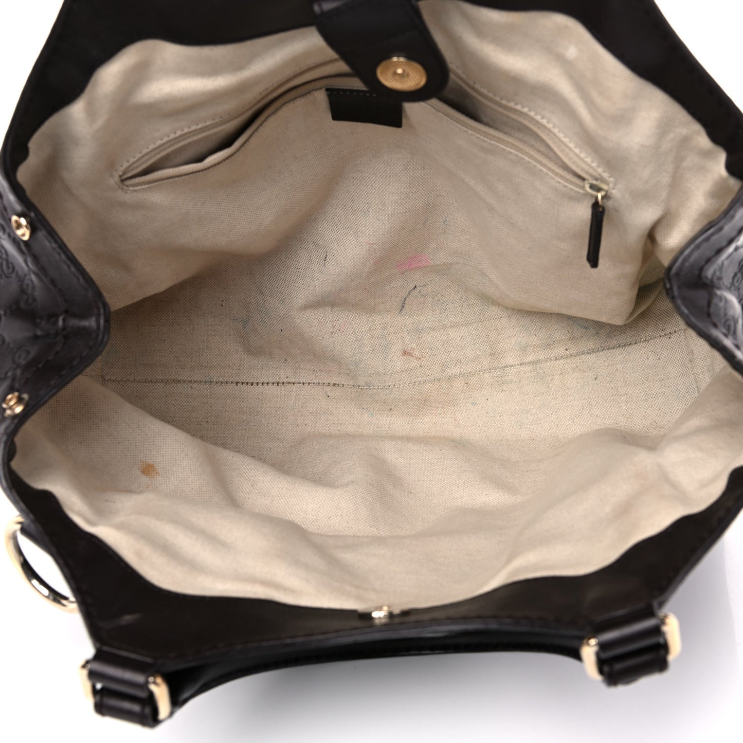 Guccissima Medium Sukey Tote Chocolate