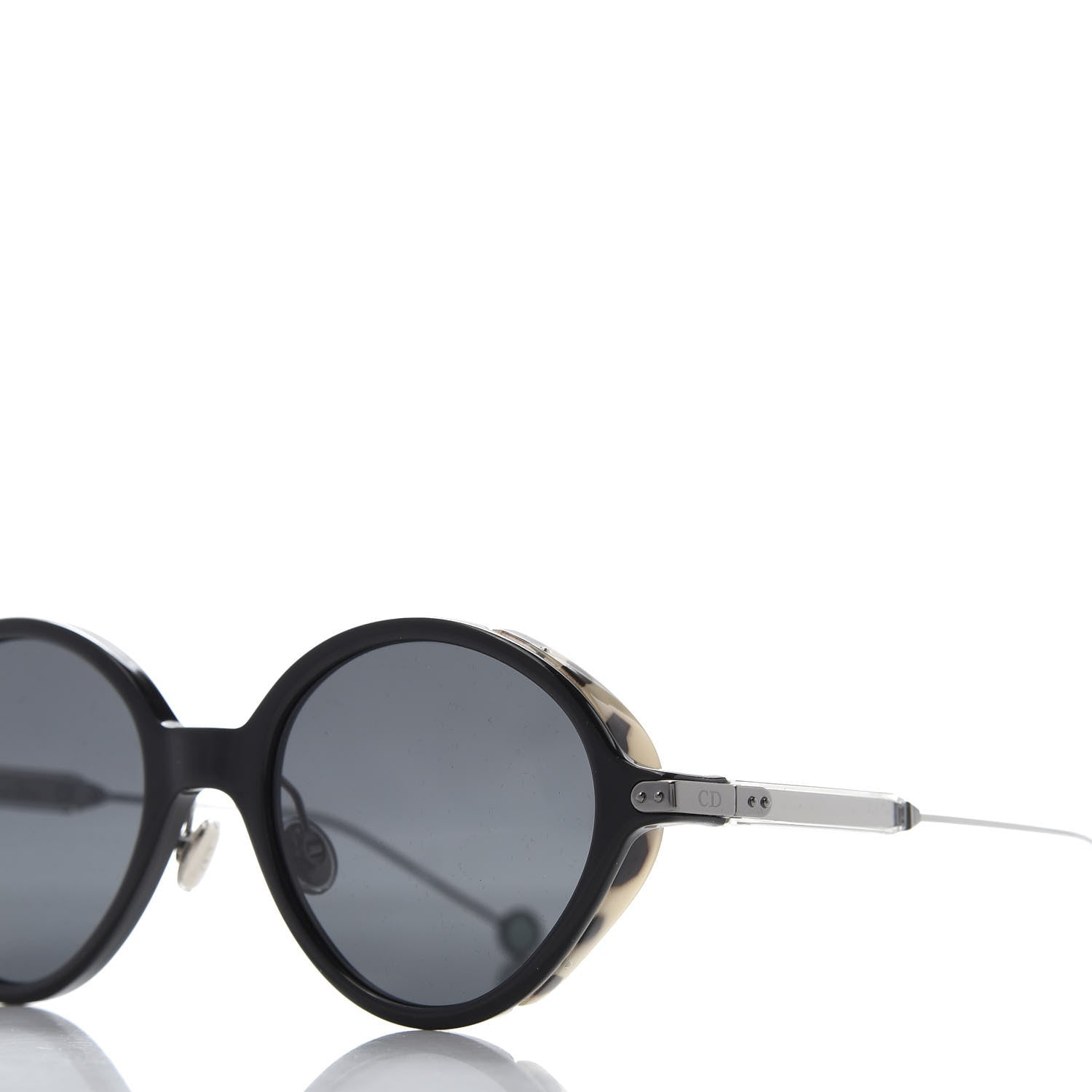 Christian Dior Acetate Umbrage Round Sunglasses Tortoise Black 7 of 8