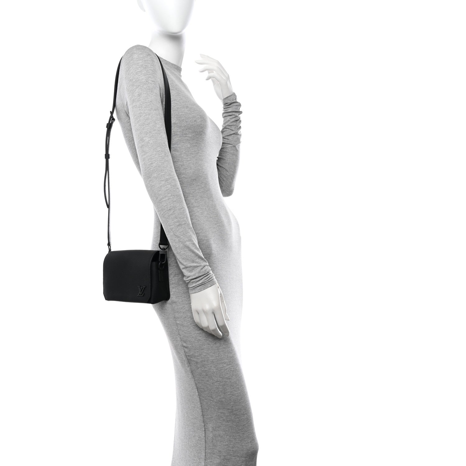 Louis Vuitton Cowhide Fastline Wearable Wallet Black 2 of 10