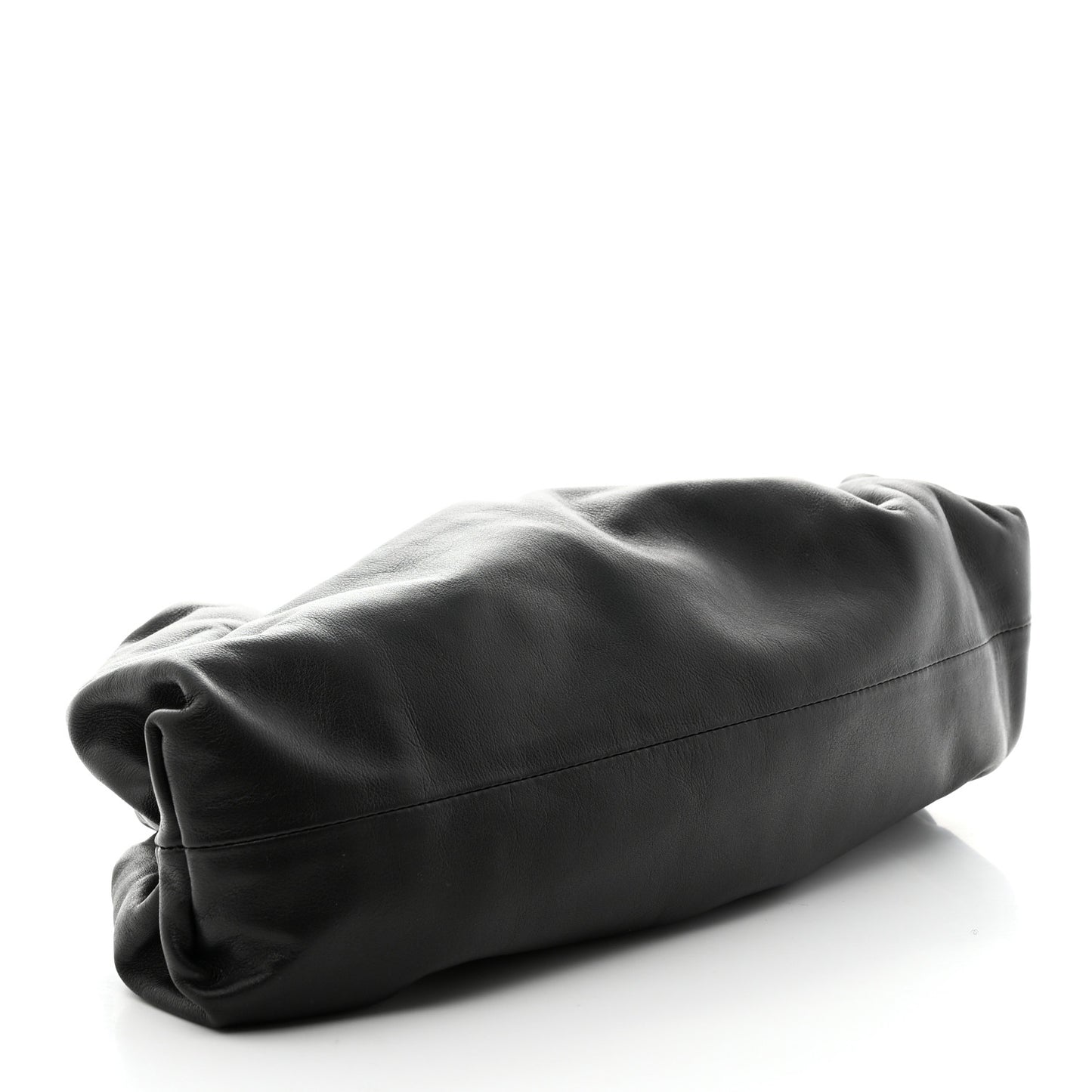 Smooth Butter Calf The Pouch Oversized Clutch Black