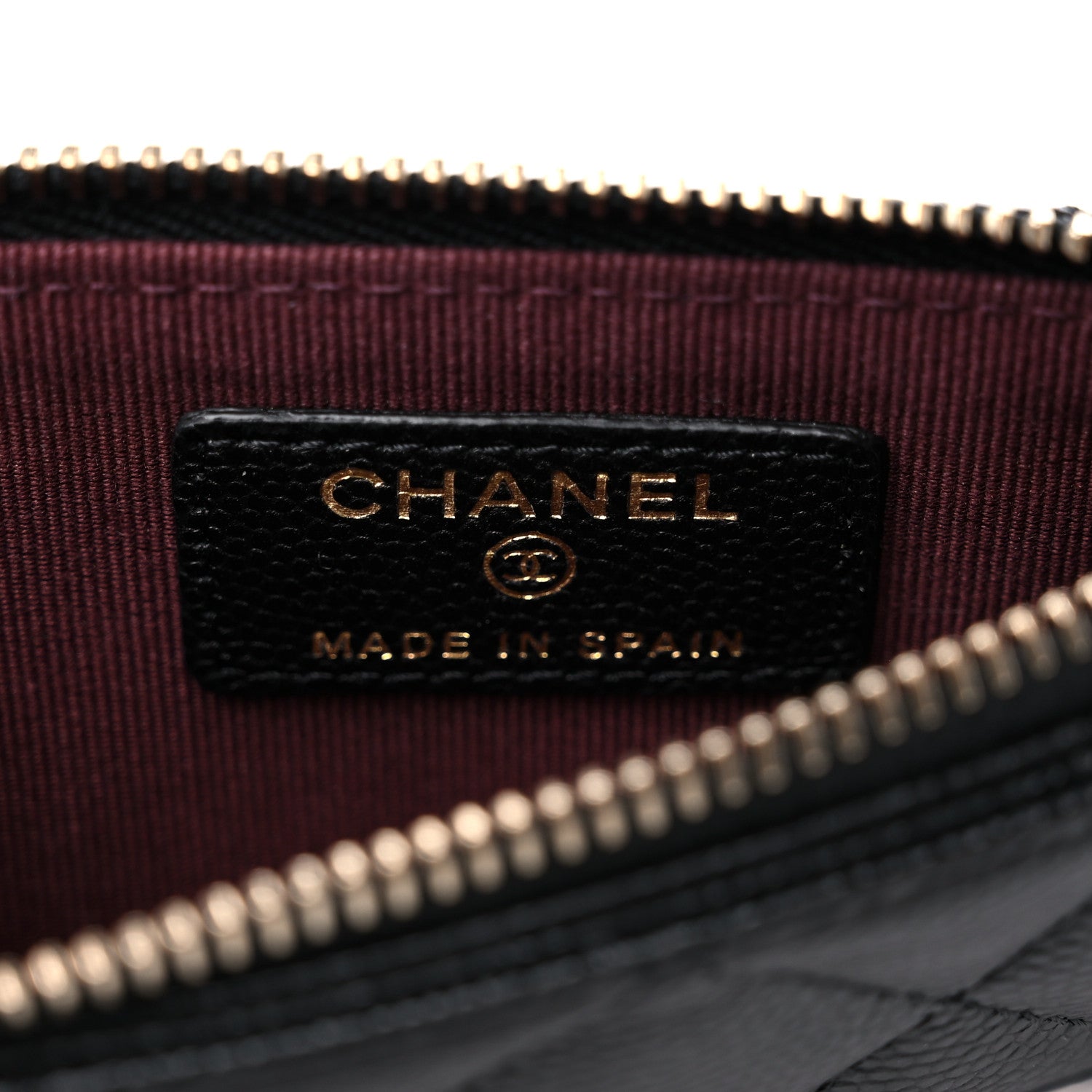 Chanel Caviar Quilted Flap Zip Card Holder Black 6 of 8